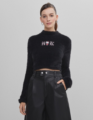 Bershka Jersey Hello Kitty Mujer S Negro