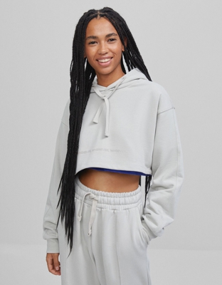 Bershka Sudadera Cropped B3 Project Mujer S Piedra