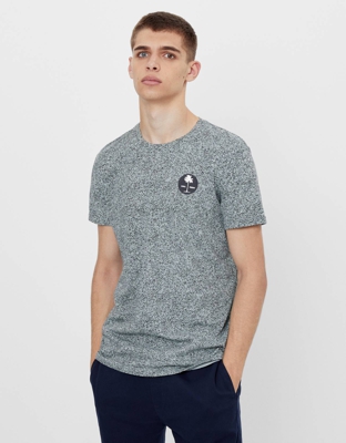 Bershka Camiseta Muscle Fit Hombre M Verde
