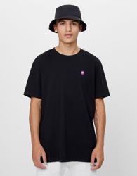 Bershka Camiseta Future-Ready Hombre Xs Negro características