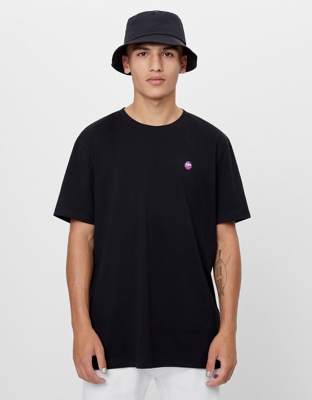 Bershka Camiseta Future-Ready Hombre Xs Negro
