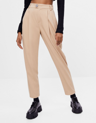 Bershka Pantalón Carrot Mujer 40 Camel precio