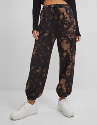 Bershka Pantalón Jogger Tie Dye Mujer Xs Negro características