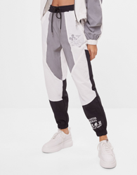 Bershka Pantalón Jogger Mickey Mujer Xs Negro precio