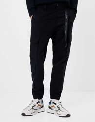 Bershka Pantalón Cargo Hombre Xl Negro características
