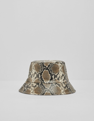 Bershka Sombrero Bucket Reversible Estampado Serpiente Mujer Gris precio