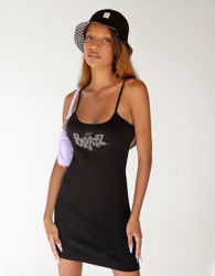 Bershka Vestido Bratz Tirantes Mujer M Negro características