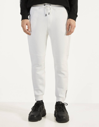 Bershka Pantalón Jogger Otomán Hombre Xl Blanco en oferta