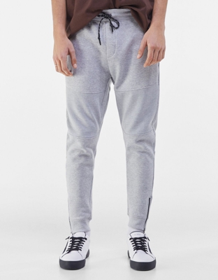 Bershka Pantalón Jogger Otomán Hombre Xl Gris