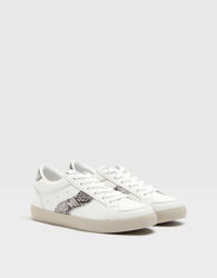 Bershka Zapatillas Grabadas Detalle Print Animal Mujer 36 Blanco precio