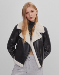 Bershka Cazadora Doble Faz Mujer L Negro características