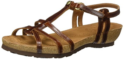 Panama Jack Dori Clay, Sandalia con Pulsera Mujer, Marrón (Cuero B1), 38 EU