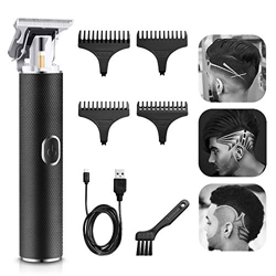 Cortapelos Para Hombres, Maquina Cortapelo Profesional, Electrónico Recortadora Hombres Maquina Cortapelo Inalámbrica USB Recargable con 4 Peines Guía en oferta