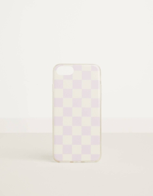 Bershka Carcasa De Cuadros Iphone 6 / 6S / 7 / 8 Mujer Morado
