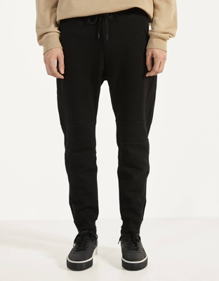 Bershka Pantalón Jogger Otomán Hombre Xs Negro