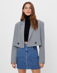 Bershka Falda Corta Denim Mujer 36 Azul características