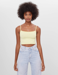 Bershka Top Tirantes Mujer S Amarillo características