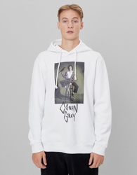 Bershka Sudadera Conan Gray X Bershka Hombre L Blanco en oferta