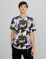 Bershka Camiseta Print Grafiti Hombre Xs Lima precio