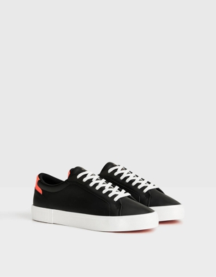 Bershka Zapatilla Detalle Flúor Hombre Hombre 44 Negro