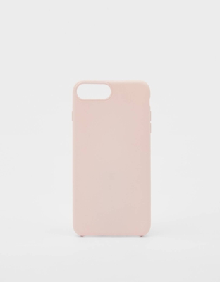 Bershka Carcasa Iphone Monocolor 6 Plus/ 7 Plus/ 8 Plus Mujer Rosa
