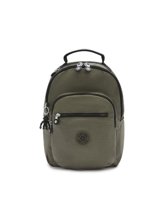 Kipling - Mochila Unisex Espaciosa En Verde Kaki