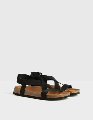 Bershka Sandalia Tiras Hombre Hombre 41 Negro