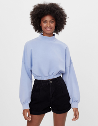 Bershka Short Denim Mom Fit Mujer 32 Negro características