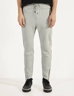 Bershka Pantalón Jogger Otomán Hombre Xl Gris