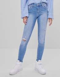 Bershka Jeans Push Up Skinny Mujer 32 Azul Lavado características