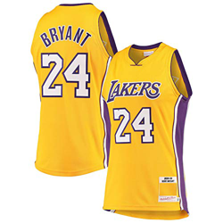 Camiseta de baloncesto Angeles Los Bryant Lakers 24# Fan Jersey Top Shorts Transpirable Kobe Secado Rápido - Amarillo precio