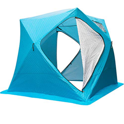VEVOR Refugios de Pesca en Hielo Tienda de Pesca de Invierno Tienda de Refugio Portátil Impermeable Carpa Tienda de Pesca de Hielo para 4 Personas Col precio