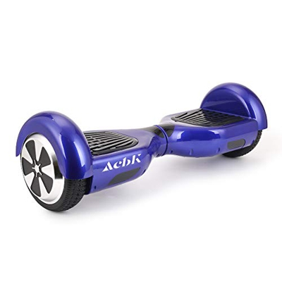 ACBK - Patinete Eléctrico Hover Autoequilibrio con Ruedas de 6.5" (Altavoces Bluetooth con Luces Led integradas), Velocidad máxima: 10-12 km/h - Auton