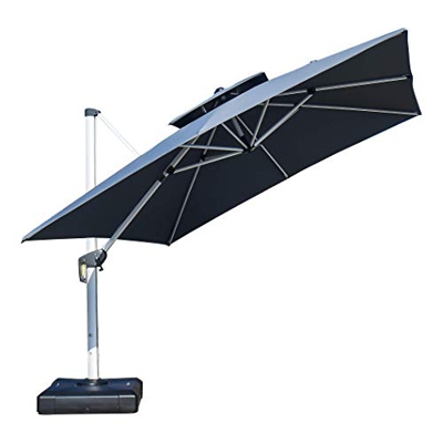 Purple Leaf - Sombrilla cuadrada para jardín