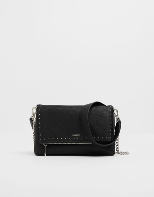 Bershka Bolso Con Tachuelas Mujer Negro