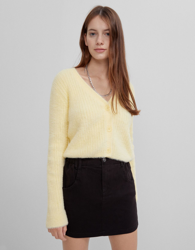 Bershka Falda Corta Paperbag Mujer 38 Negro características