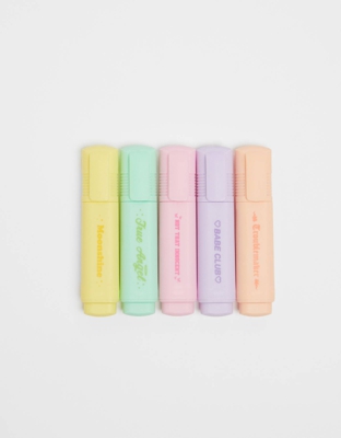 Bershka Subrayadores Pastel Mujer Morado