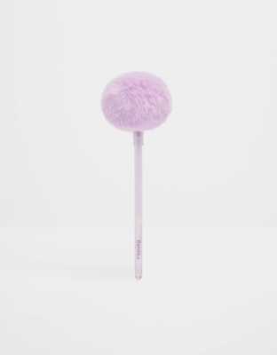 Bershka Bolígrafo Pompón Mujer Morado