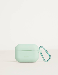 Bershka Funda Airpods Con Mosquetón Mujer Verde en oferta