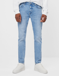 Bershka Jeans Skinny Hombre 42 Azul Lavado características