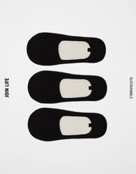 Bershka Pack De Calcetines Invisibles Hombre Negro características