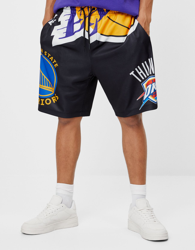 Bershka Bermuda Jogger Nba Hombre M Negro precio