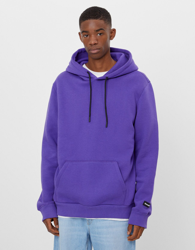 Bershka Sudadera Capucha Hombre L Morado precio