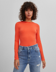Bershka Body Espalda Descubierta Mujer M Naranja características