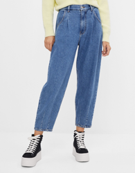 Bershka Jeans Balloon Mujer 40 Azul características