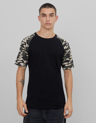 Bershka Camiseta Con Manga Ranglán Hombre L Kaki características