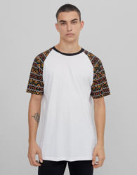 Bershka Camiseta Con Manga Ranglán Hombre S Camel en oferta