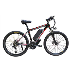Hyuhome Las Bicicletas eléctricas para Adultos, IP54 Impermeable 500/1000W Ebike de aleación Aluminio Bicicletas 48V 13Ah Iones Litio Bicicletas monta características