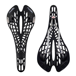 Juanya - Sillín de bicicleta hueco, cómodo, ultraligero, transpirable, cojín de araña, ergonómico, amortiguador para bicicleta de montaña, senderismo, precio