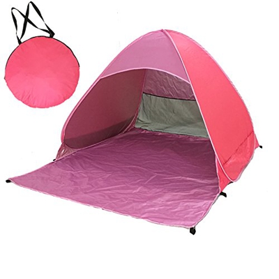 Tienda de Playa Pop Up Impermeable - Robusta, Ultraligera Tienda de Playa Perfectamente Adecuada como protección Solar en la Playa, el mar y el Lago (
